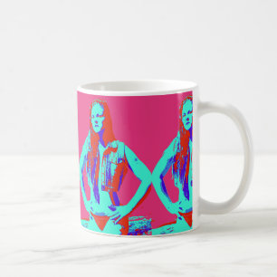 rödhårig bikini-kaffe mugg