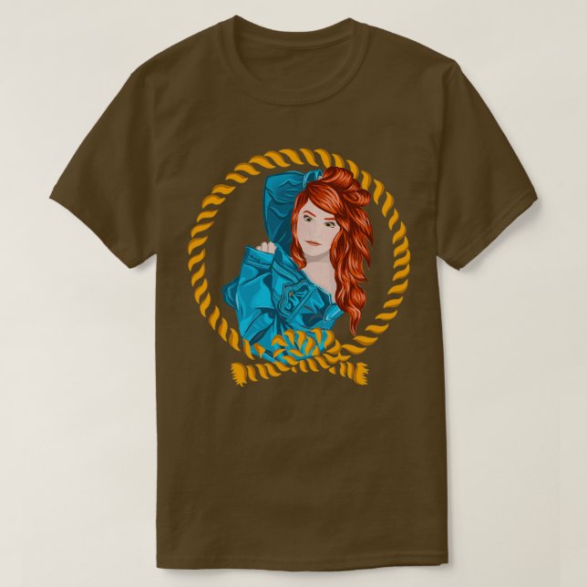 Rödhårig Bluejacket T Shirt (Design framsida)