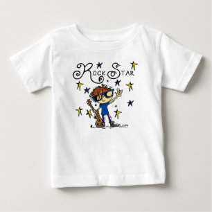 Rödhårig Boy Rockstjärna T-shirt