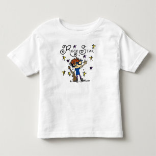 Rödhårig Boy Rockstjärna T-shirt