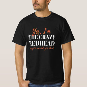 Rödhårig Crazy Rödhårig Mc1r Red Hair T Shirt