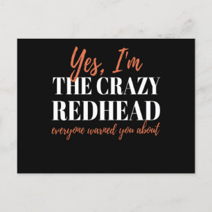 Rödhårig Crazy Rödhårig Mc1r Red Hair Vykort