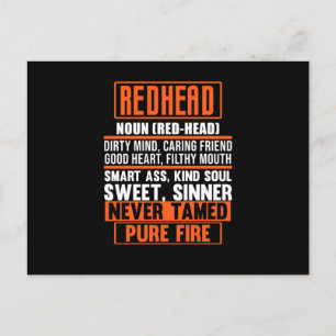 Rödhårig Definition Cute Red Hair Girls Women Vykort