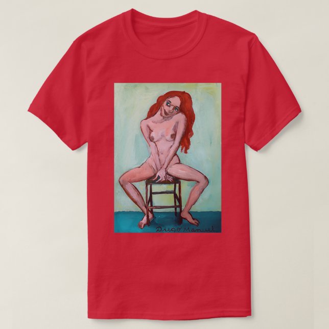 rödhårig flicka 17 t shirt (Design framsida)