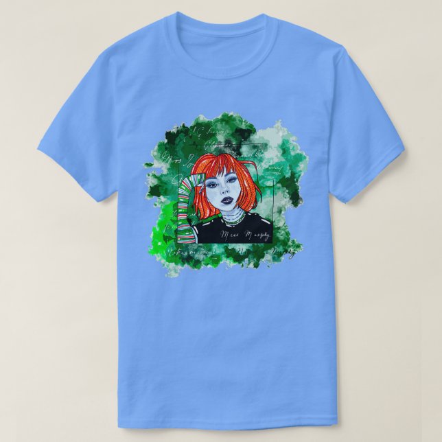 Rödhårig flicka 30 t shirt (Design framsida)