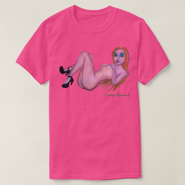rödhårig flicka 7 t shirt (Design framsida)