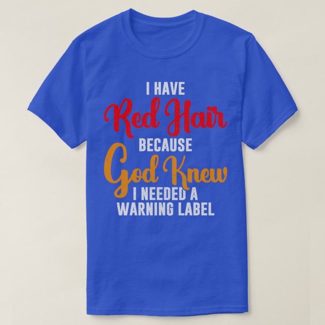 Rödhårig Gift 2 T Shirt (Design framsida)