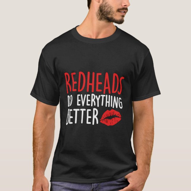 Rödhårig - Ginger Pride Red Hair Readhead T Shirt (Framsida)