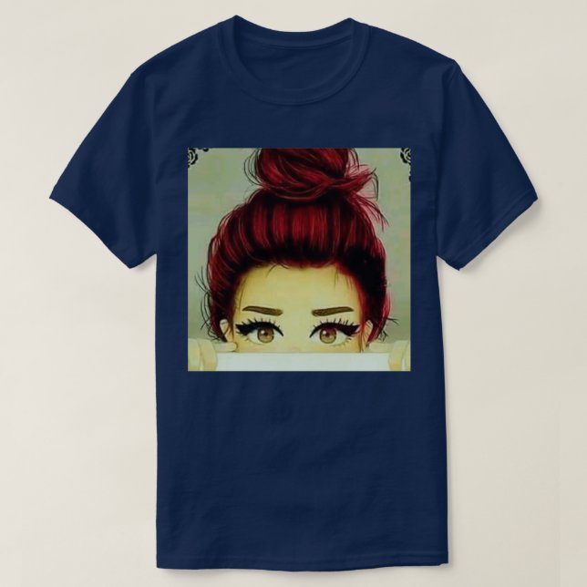 Rödhårig Girl 16 T Shirt (Design framsida)
