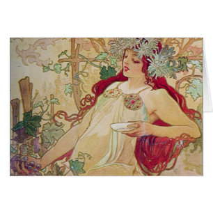 Rödhårig Goddess Hälsningskort