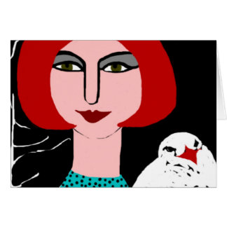 rödhårig hälsningskort