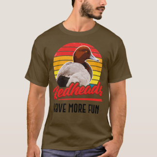 Rödhårig har mer Roligt Retro Stil Anka Gift T Shirt