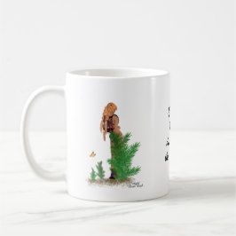 Rödhårig Hiker-ryggsäck Pinup--kaffe-kaffe Mugg