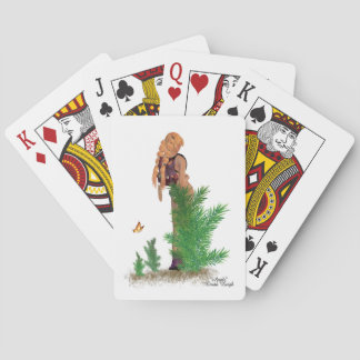 Rödhårig Hiker-ryggsäck Pinup- uppspelningskort fö Casinokort