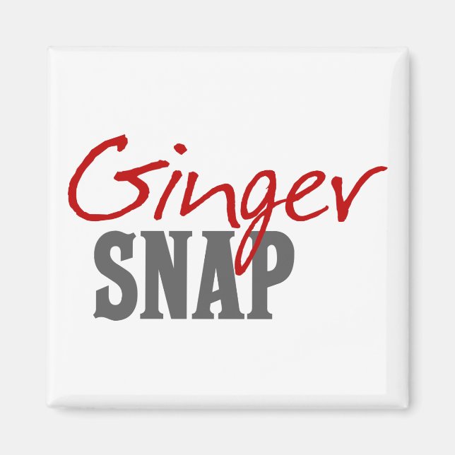 Rödhårig Humor-Ginger Snap Magnet (Framsidan)