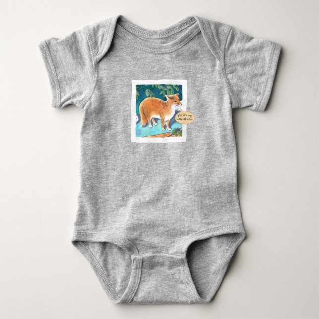 Rödhårig: Ja, min naturliga bokostdräkt Färg Baby T Shirt (Framsida)