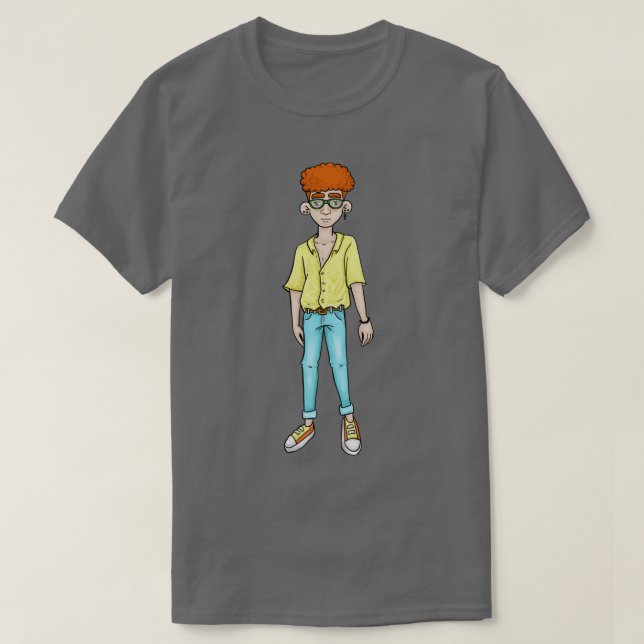 RÖDHÅRIG M T SHIRT (Design framsida)