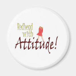 Rödhårig med attityd magnet