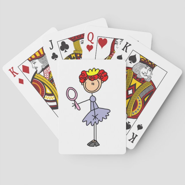 Rödhårig prinsessa casinokort (Baksidan)