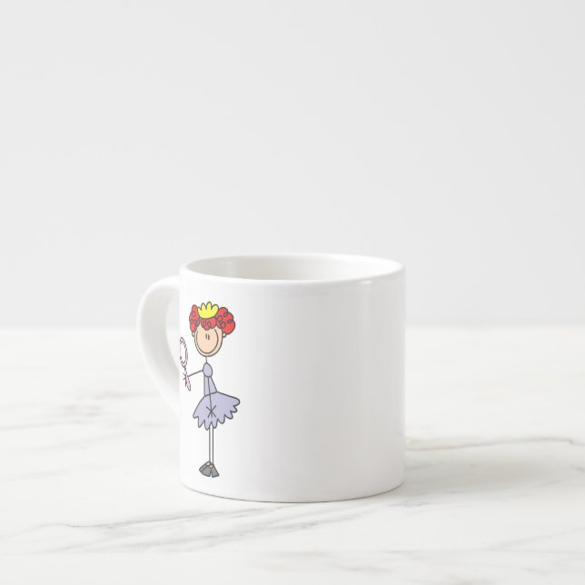 Rödhårig prinsessa espressomugg (Framsida vänster)