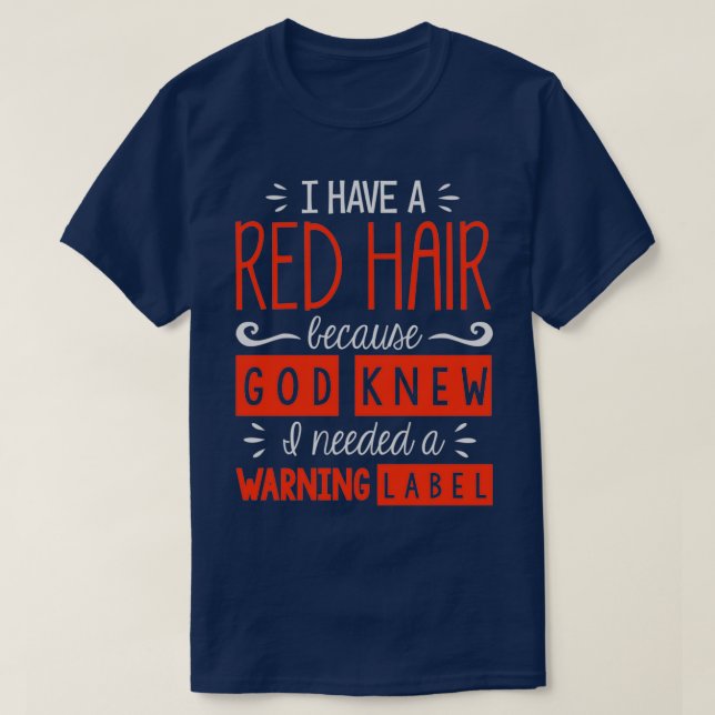 Rödhårig Red Hair Woman 2 T Shirt (Design framsida)