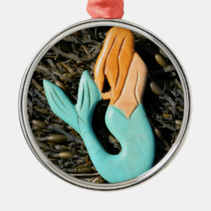rödhårig sjöjungfru ornament