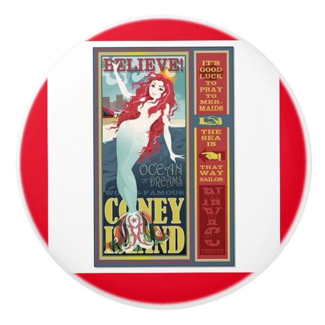 rödhårig sjöjungfru på ön Coney Knopp (Framsidan)