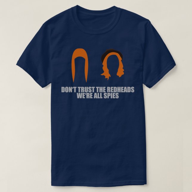 Rödhårig Spies T Shirt (Design framsida)