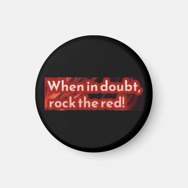 Rödhårig Sticker 4 Magnet (Framsidan)