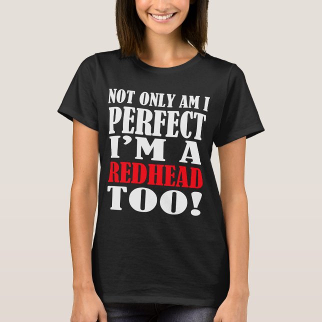 rödhårig t shirt (Framsida)