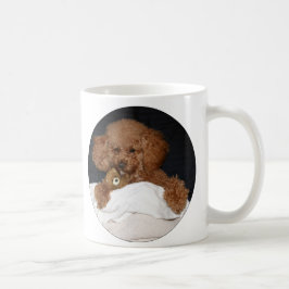Rödhårig Toy Poodle-mugg - Med Teddybjörn Kaffemugg