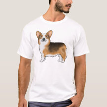 Rödhårig Tri Pembroke Welsh Corgi Illustration