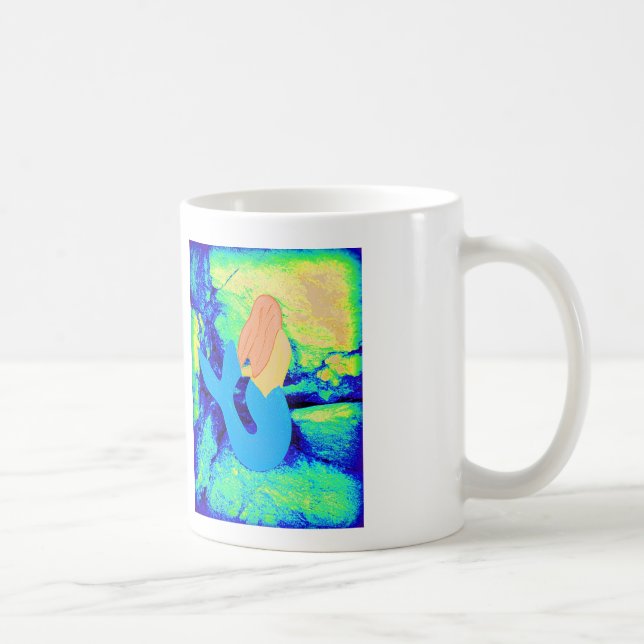 rödhårig utformning av sjöjungfrun kaffemugg (Höger)