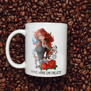 Rödhårig Woman Tattoos Kaffemugg