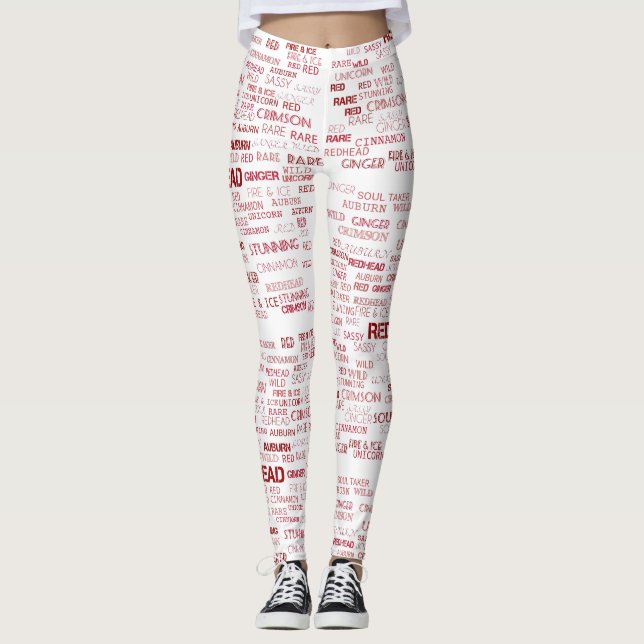 Rödhårigdamasker Leggings (Framsida)