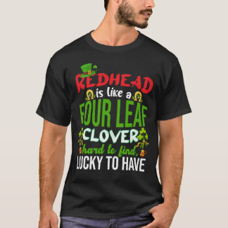 Rödhåriget är som en Fyrklöver snål St Patri T Shirt