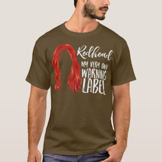 Rödhåriget rödhårig - etikett t shirt