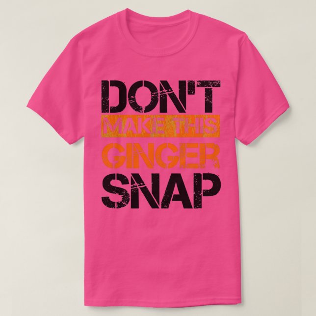 Rödhåriget roliga och talande gåva t shirt (Design framsida)