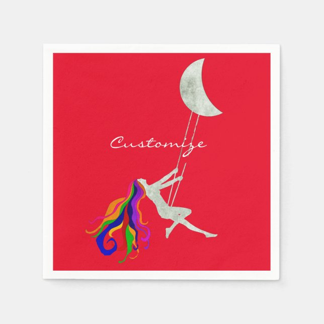 Rödhåriget Thunder_Cove för växling av måne Pappersservett (Framsidan)