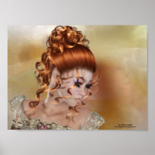 Rödhåriget - vackra Fantasy ThMB Poster