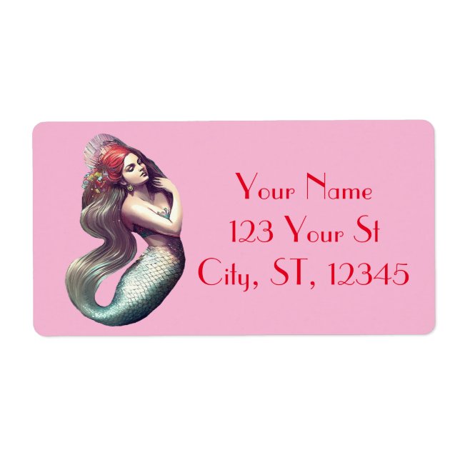 Rödhårigets Sjöjungfru Beauty Thunder_Cove Fraktsedel (Framsidan)