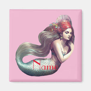Rödhårigets Sjöjungfru Beauty Thunder_Cove Magnet