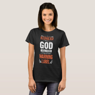 rödhårigguden visste att I behövde en rödhåri T Shirt