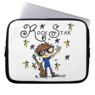 Rödhårigpojkerockstjärna Laptop Fodral