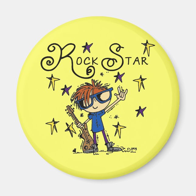 Rödhårigpojkerockstjärna Magnet (Framsidan)