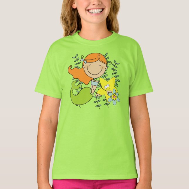 Rödhårigsjöjungfru T Shirt (Framsida)