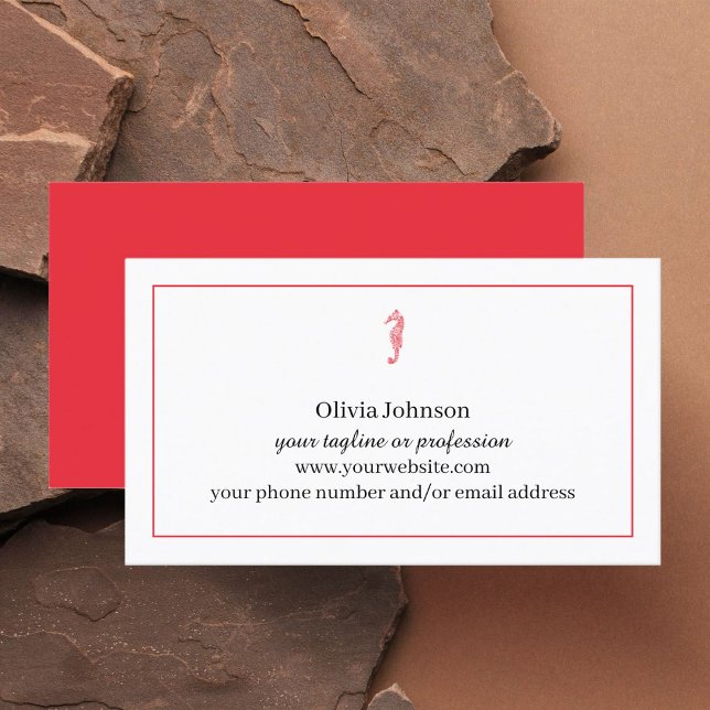 Rödhavsturism i havsområden agent visitkort (Skapare uppladdad)