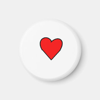 rödhjärtad magnet