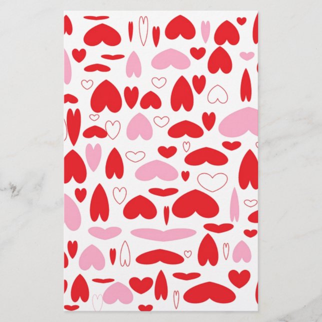 Rödhjärtan och Rosa Brevpapper (Framsida)