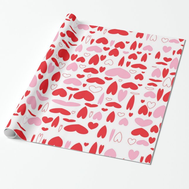 Rödhjärtan och Rosa Presentpapper (Utrullad)